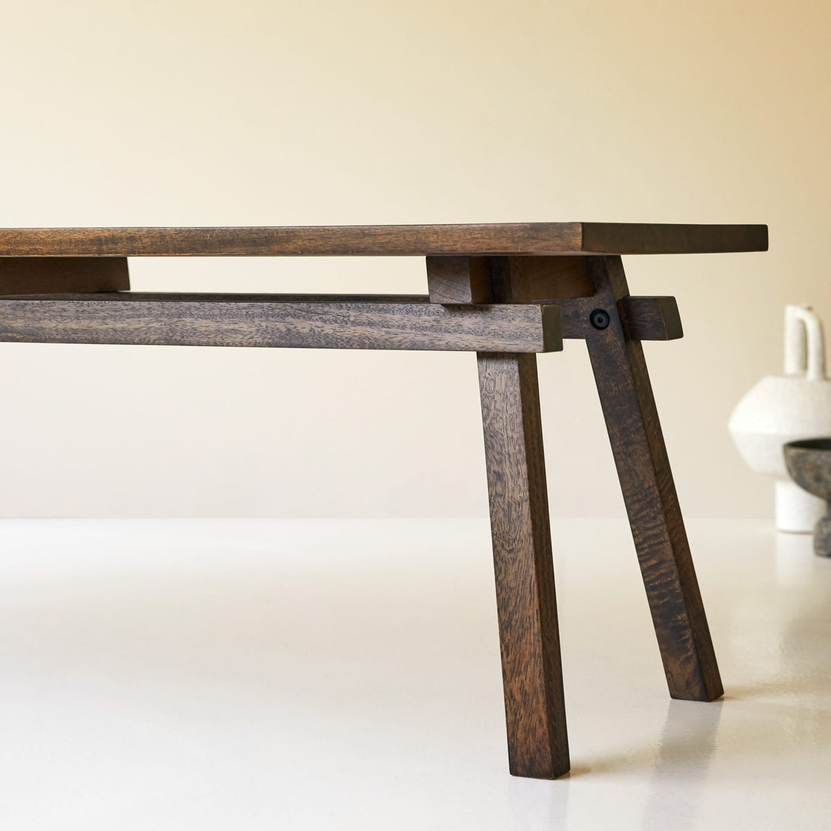 Tikamoon Arko mango bench, rear view