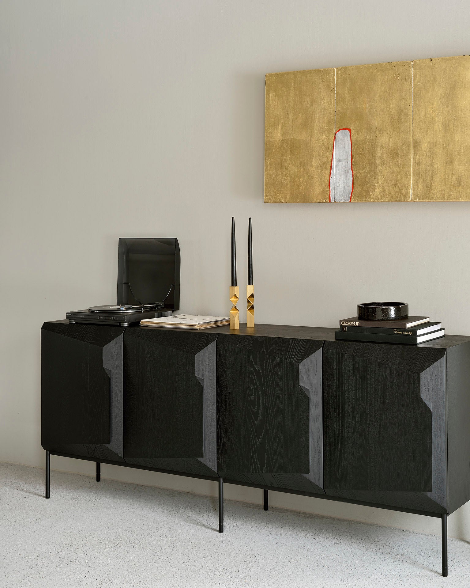 Ethnicraft Stairs Sideboard in oak, FSC-certified solid oak, Belgian solid wood furniture