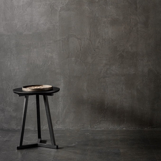 Ethnicraft Tripod Side Table in oak, FSC-certified solid oak