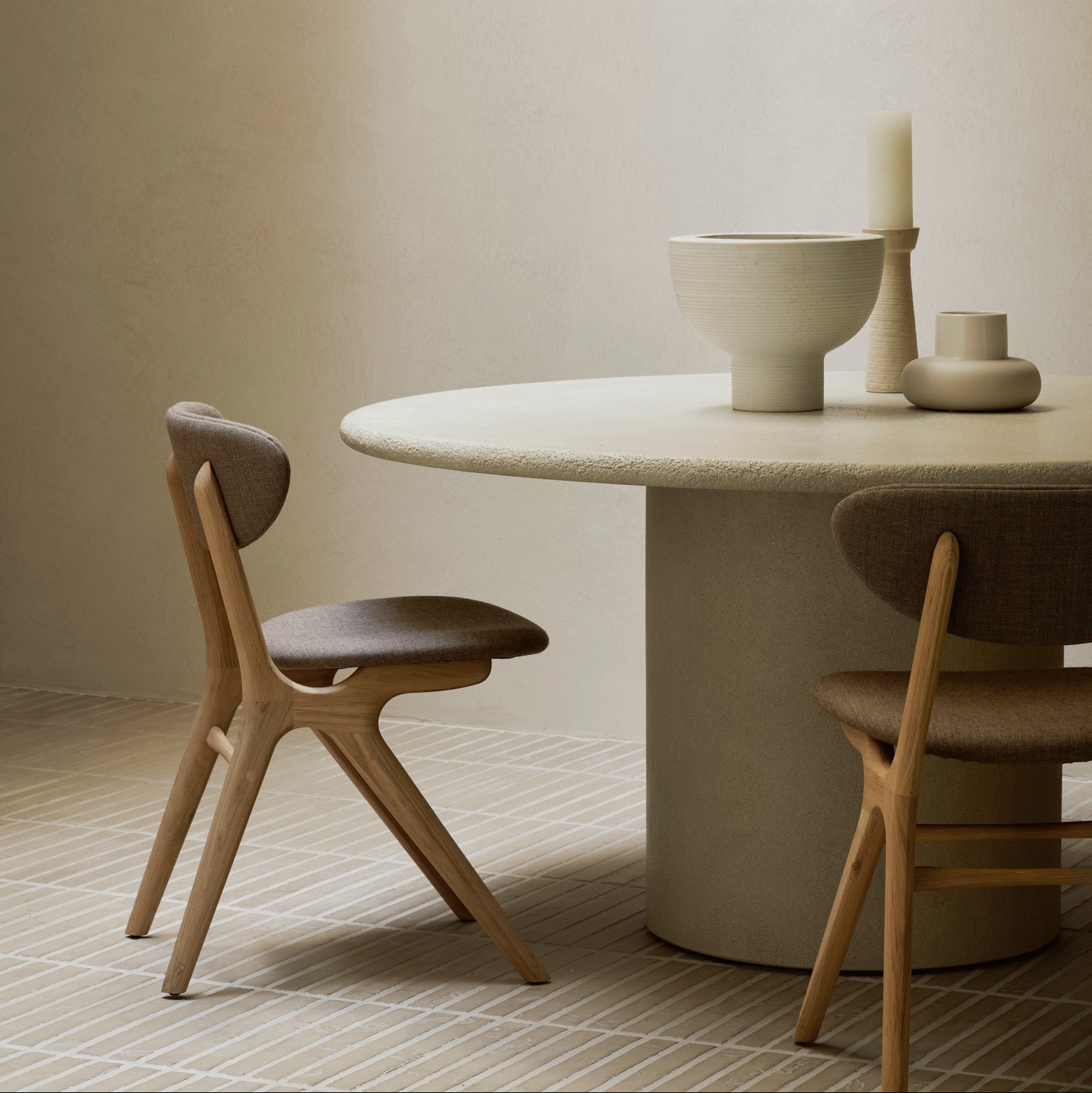 Ethnicraft Elements  Dining Table in oak styled in a dining room