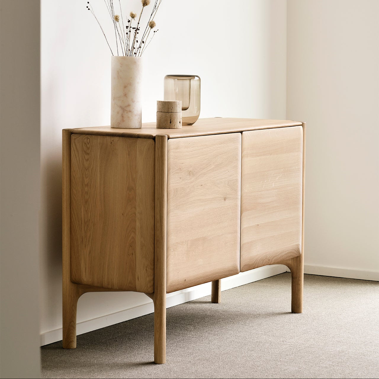 Ethnicraft PI Sideboard in oak, FSC-certified solid oak