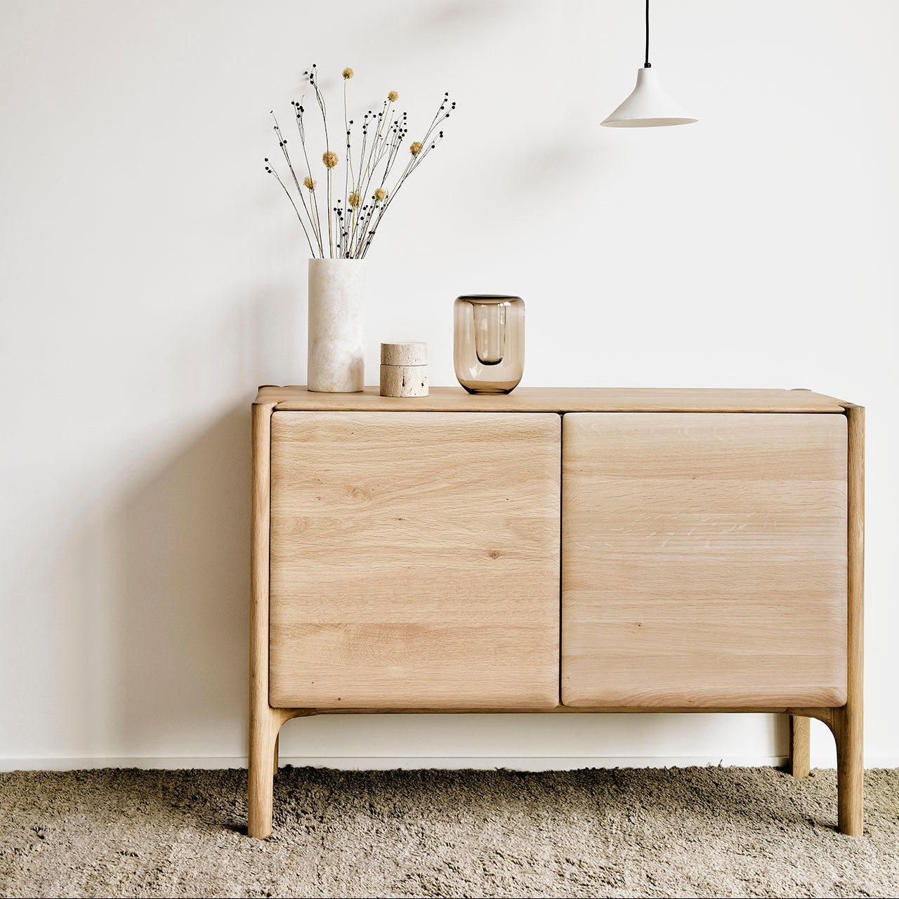 Ethnicraft PI Sideboard in oak, FSC-certified solid oak