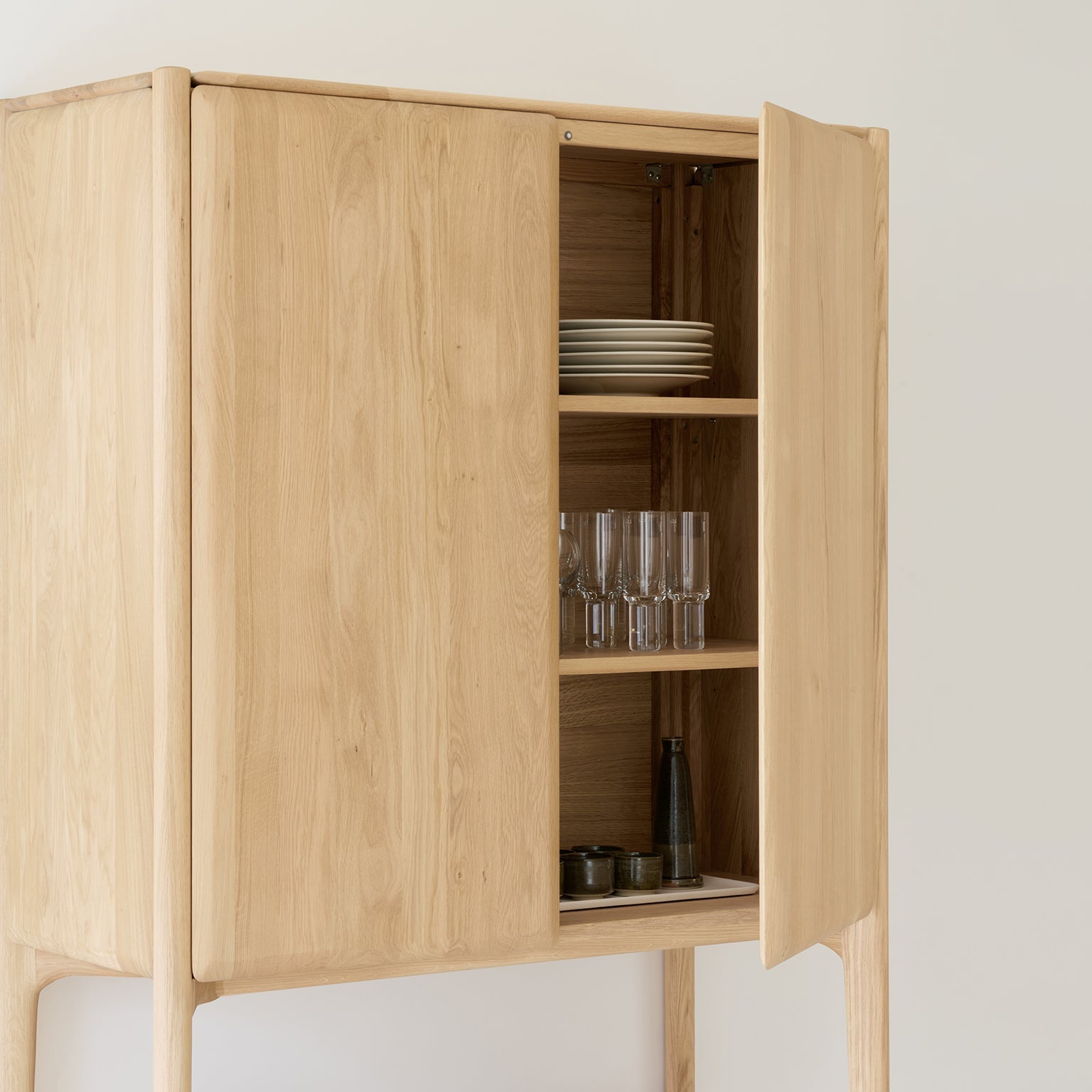 Ethnicraft PI Cupboard in oak, FSC-certified solid oak