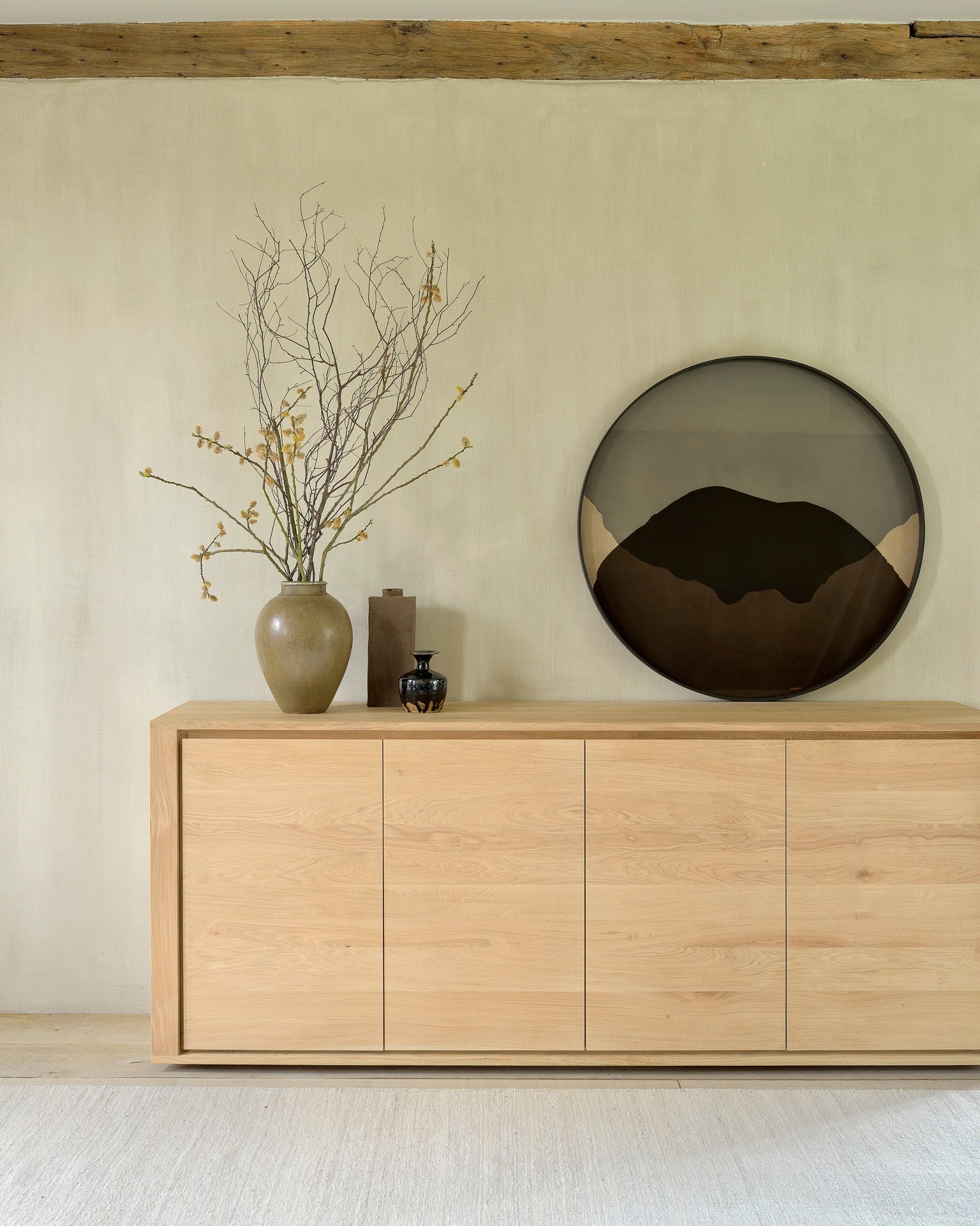 Ethnicraft Shadow Sideboard in oak, FSC-certified solid oak