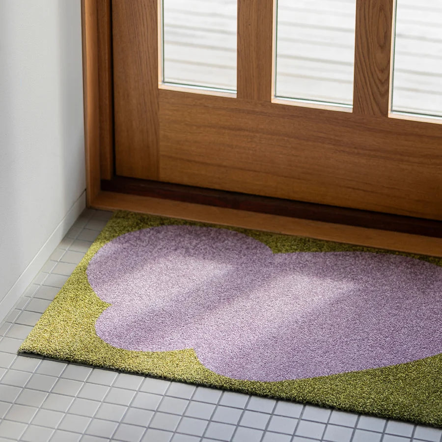 Heymat Heymat X Sight Unseen Lilac in Lilac, recycled PET yarn doormat, Norwegian sustainable design