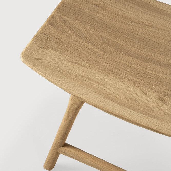 Ethnicraft Osso Bar Stool, FSC-certified solid wood furniture by Belgian brand