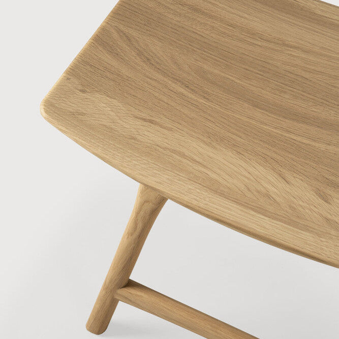 Ethnicraft Osso Stool, FSC-certified solid wood furniture by Belgian brand