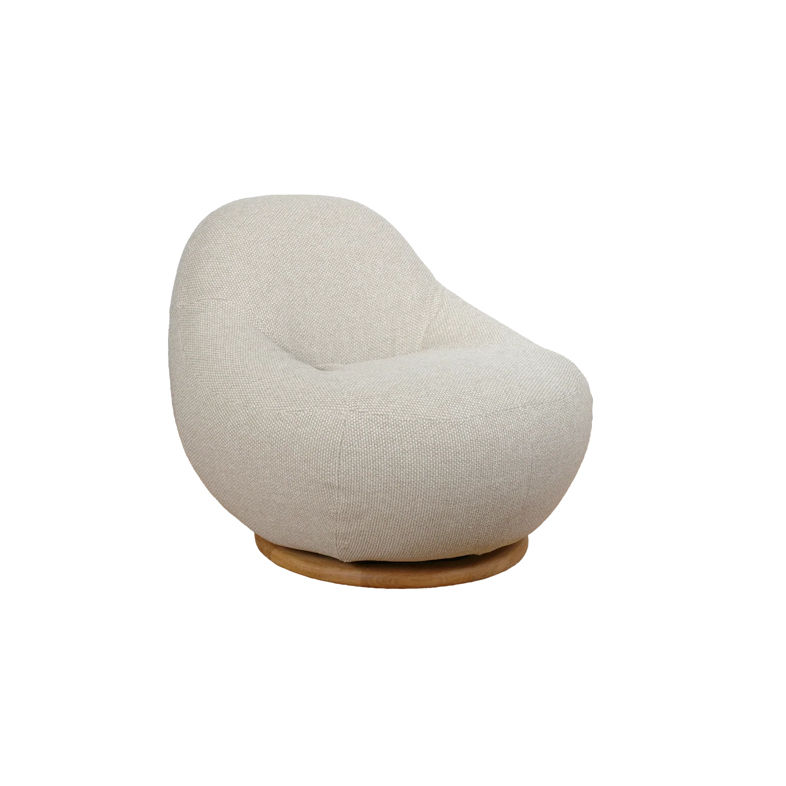 Gem Lounge Chair with Teak Swivel