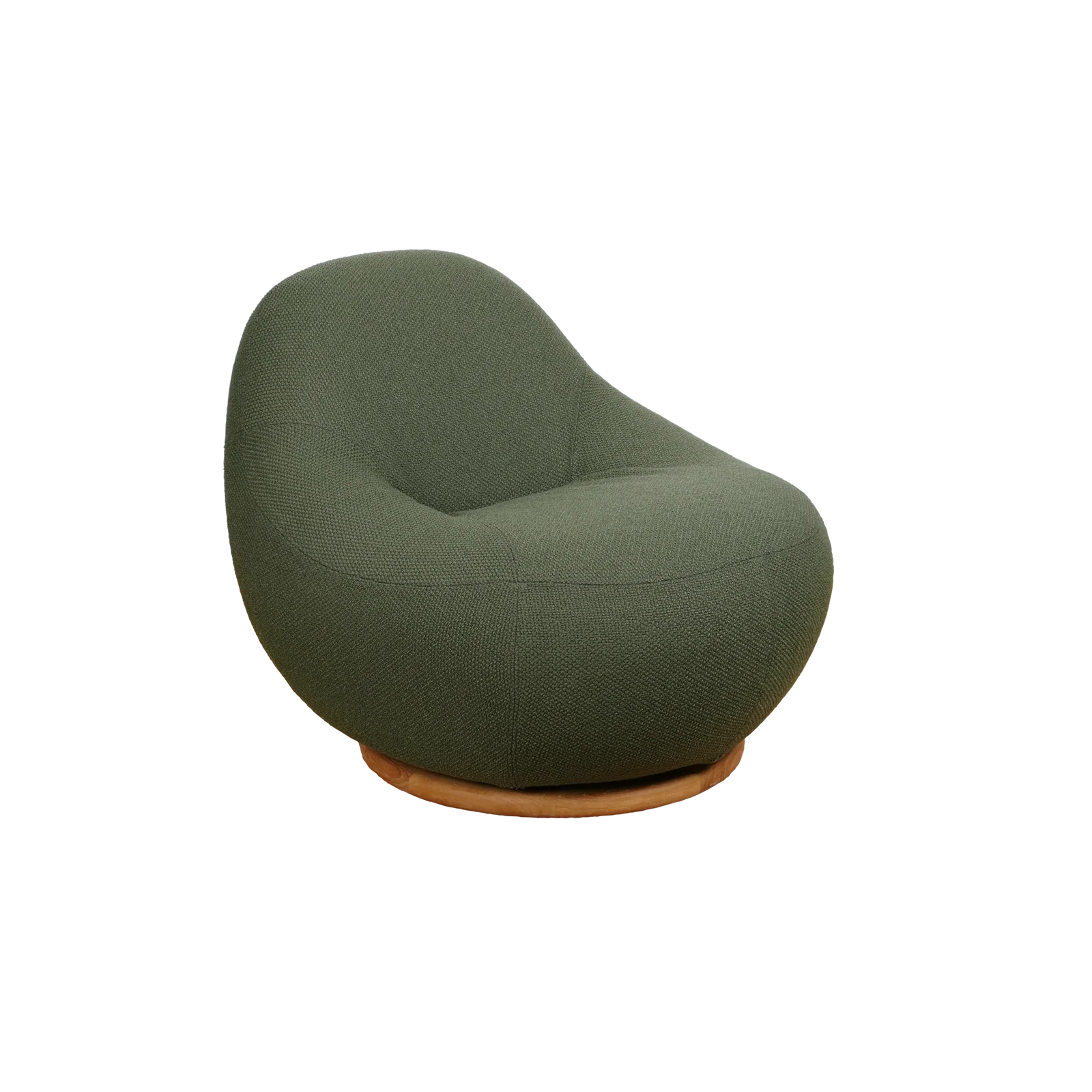 Gem Lounge Chair with Teak Swivel