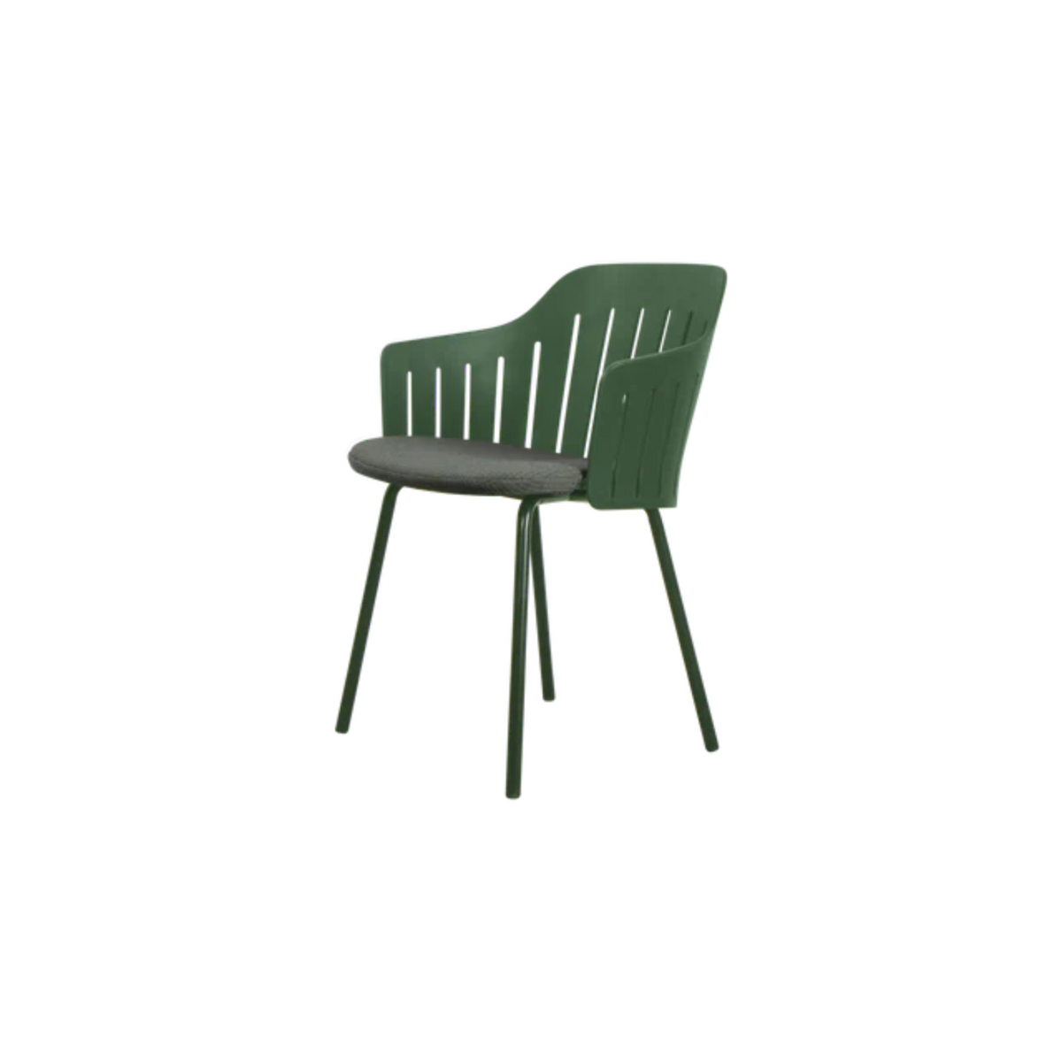 Cane-line Choice Chair with 4 Legs INDOOR/OUTDOOR in Dark Green