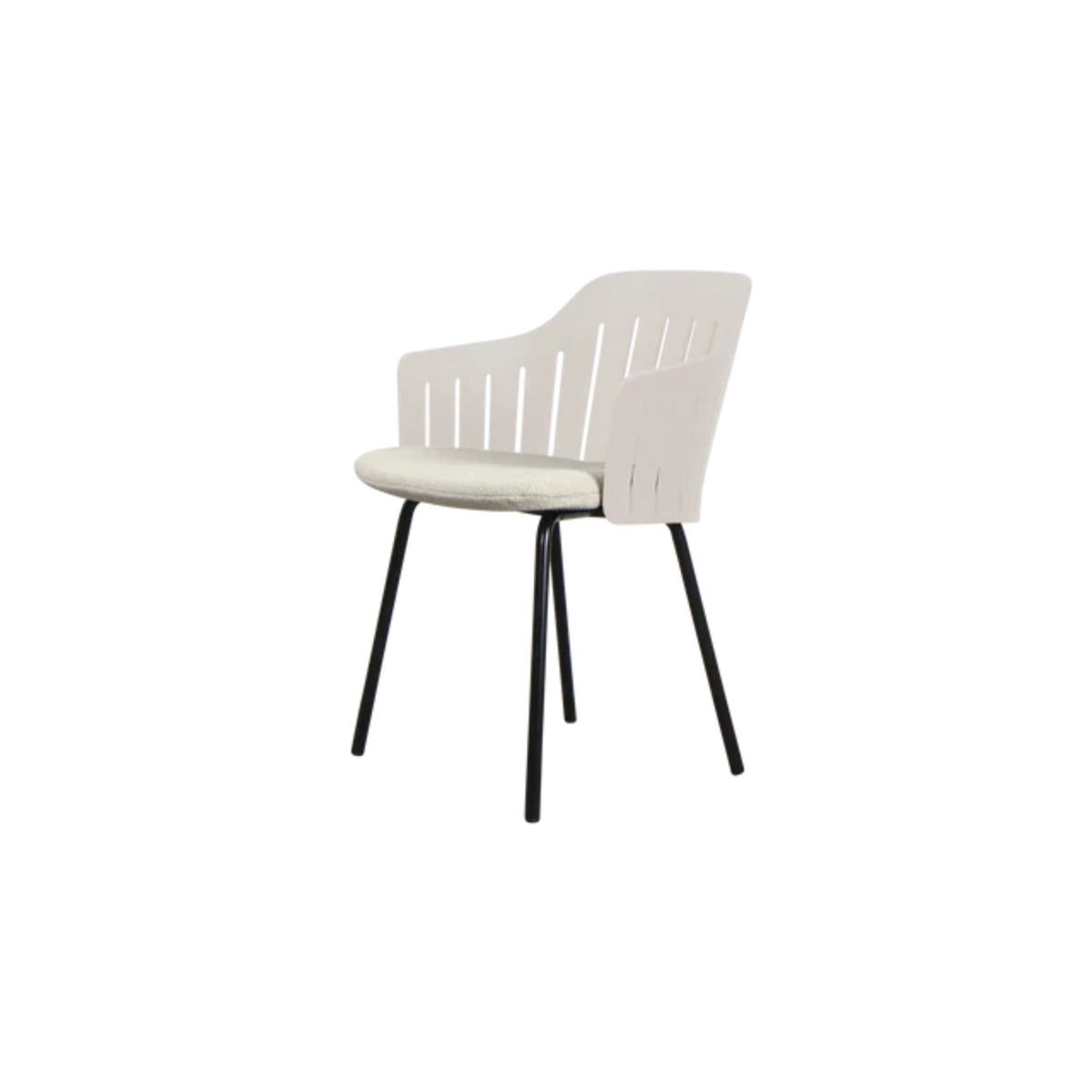 Cane-line Choice Chair with 4 Legs INDOOR/OUTDOOR in Sand with Black base