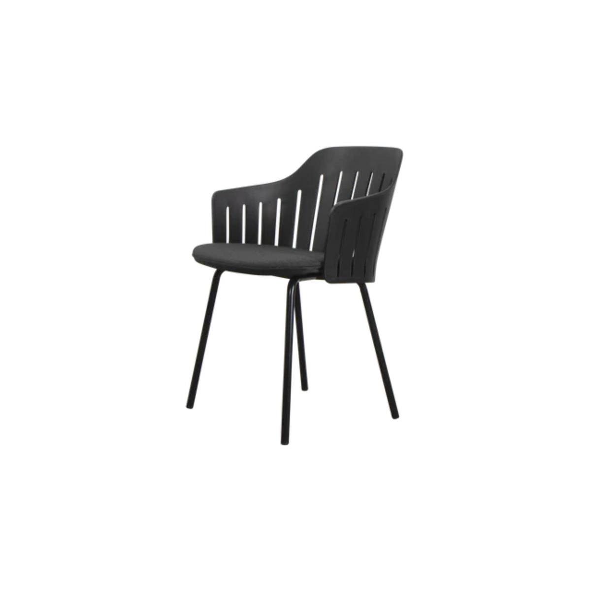 Cane-line Choice Chair with 4 Legs INDOOR/OUTDOOR in Black