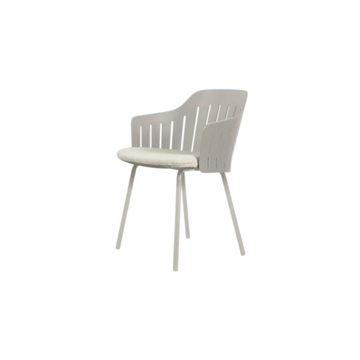 Cane-line Choice Chair with 4 Legs INDOOR/OUTDOOR in Taupe with Sand base
