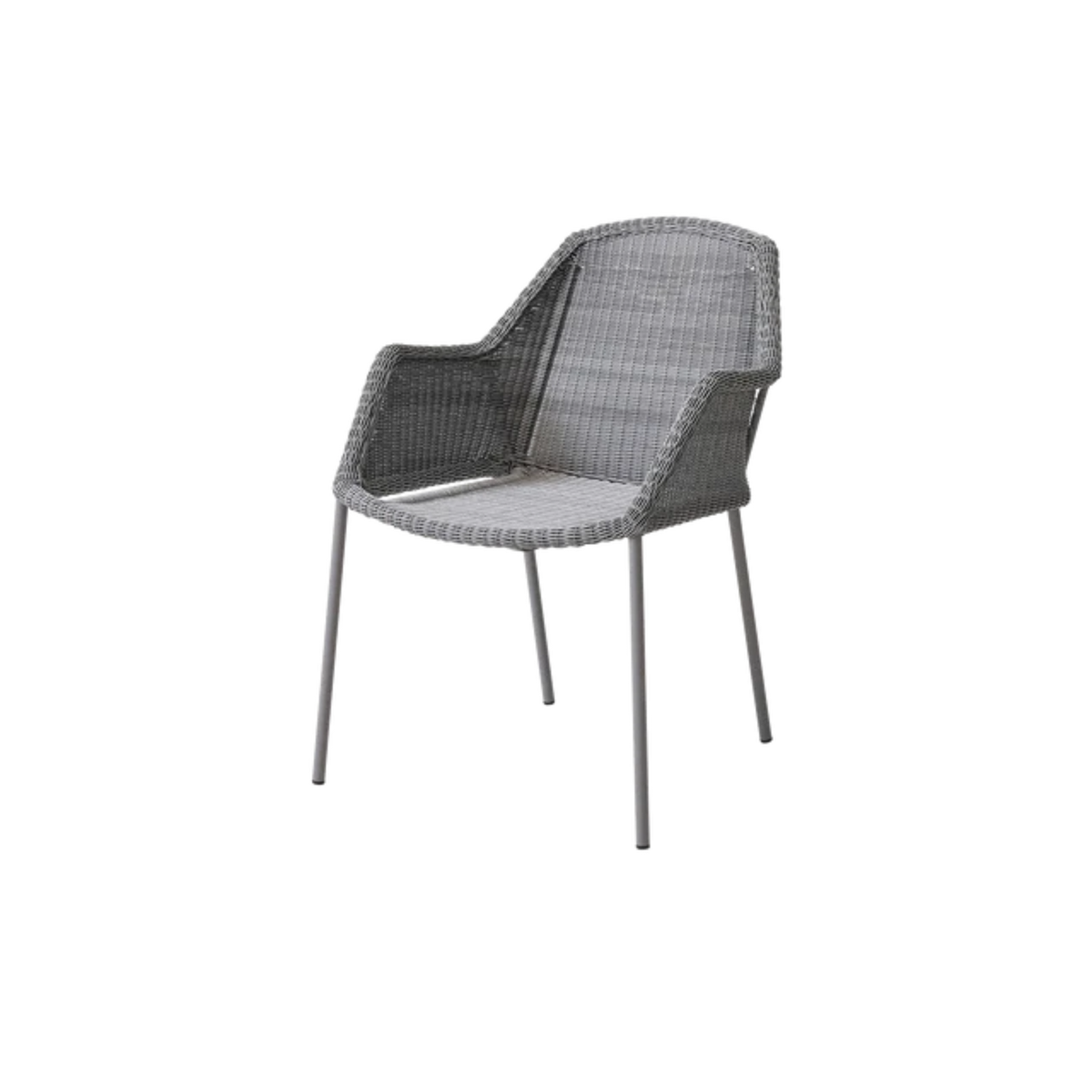 Cane-line Breeze Chair, Stackable in Light Gray, no cushion