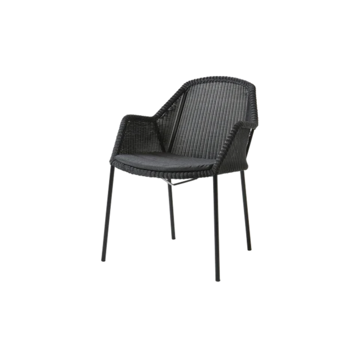 Cane-line Breeze Chair, Stackable in Black