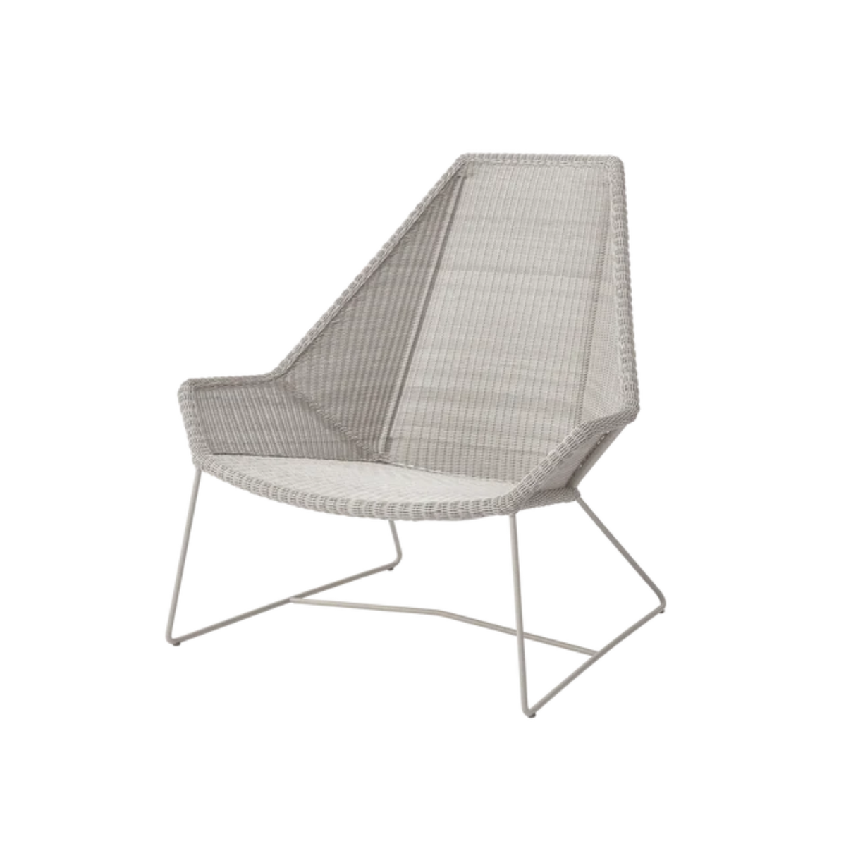 Cane-line Breeze Highback Chair in Sand, no cushion