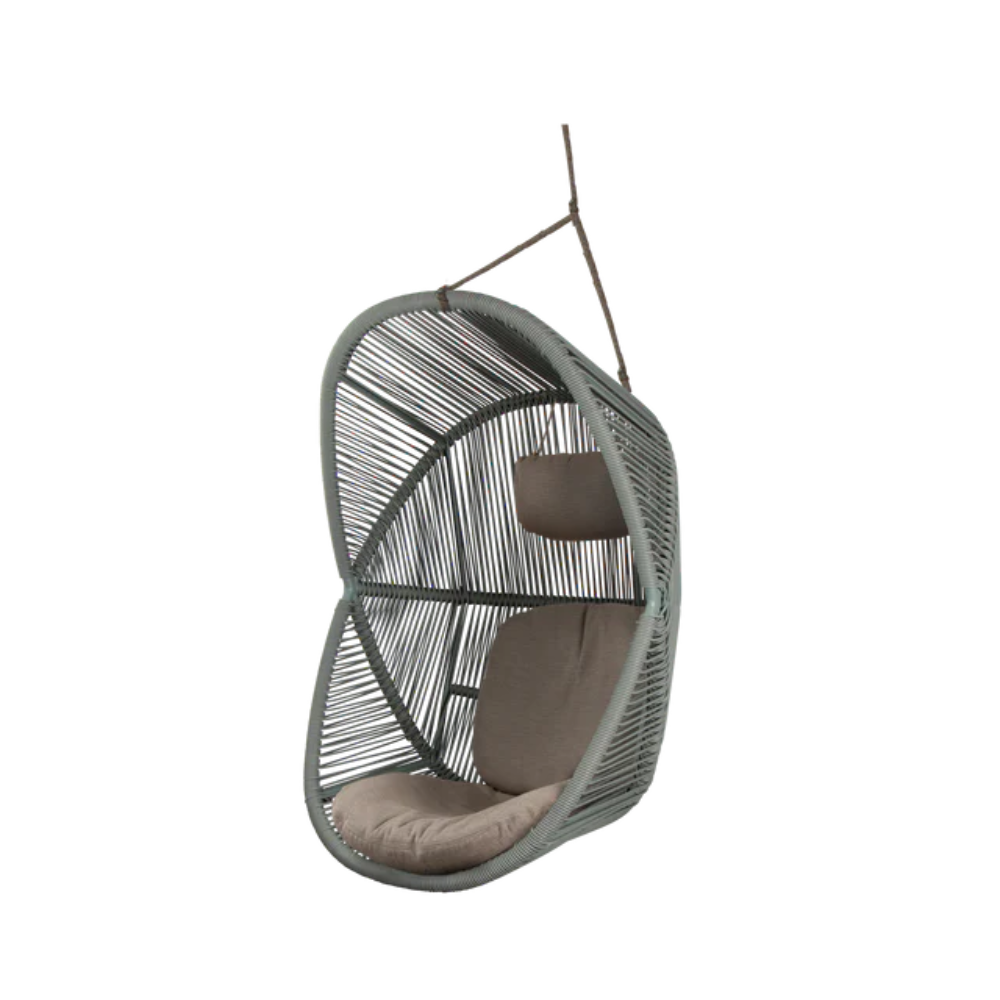 Cane-line Hive Chair Rope in Dusty Green with Taupe rope, rattan