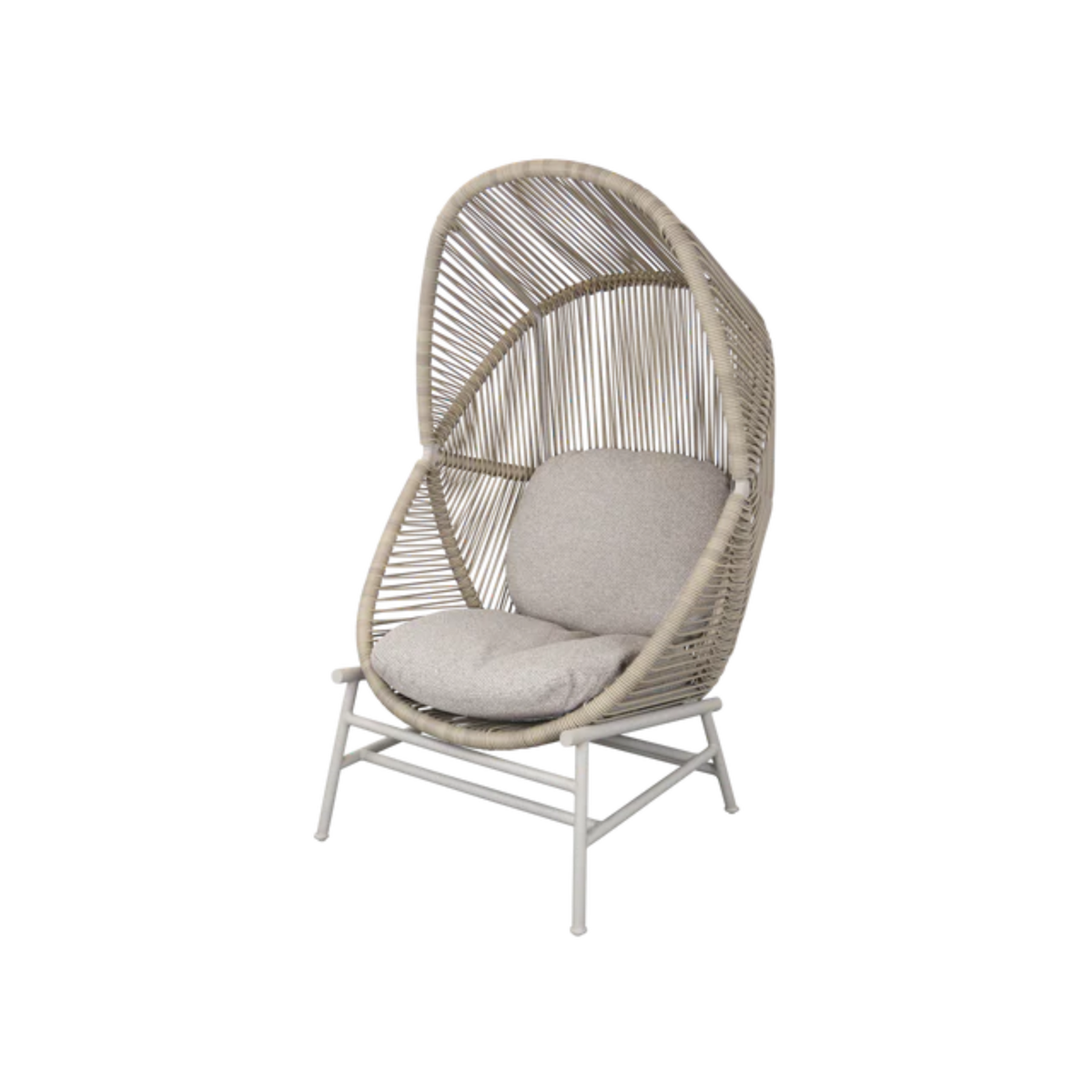 Cane-line Hive Chair in Sand with Light Brown cushion
