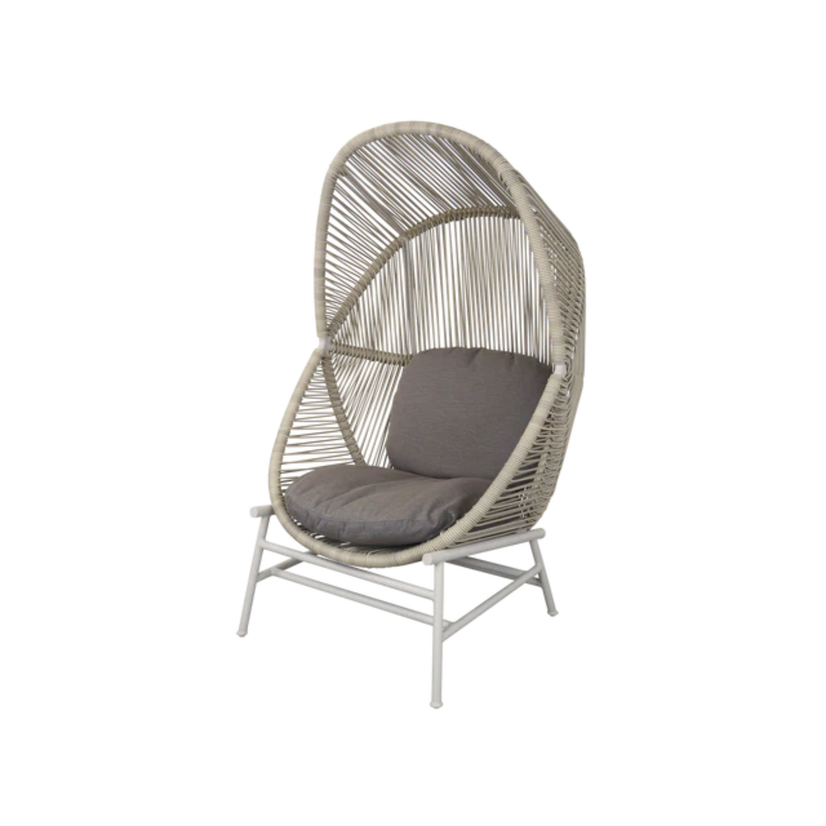 Cane-line Hive Chair in Sand with Taupe cushion