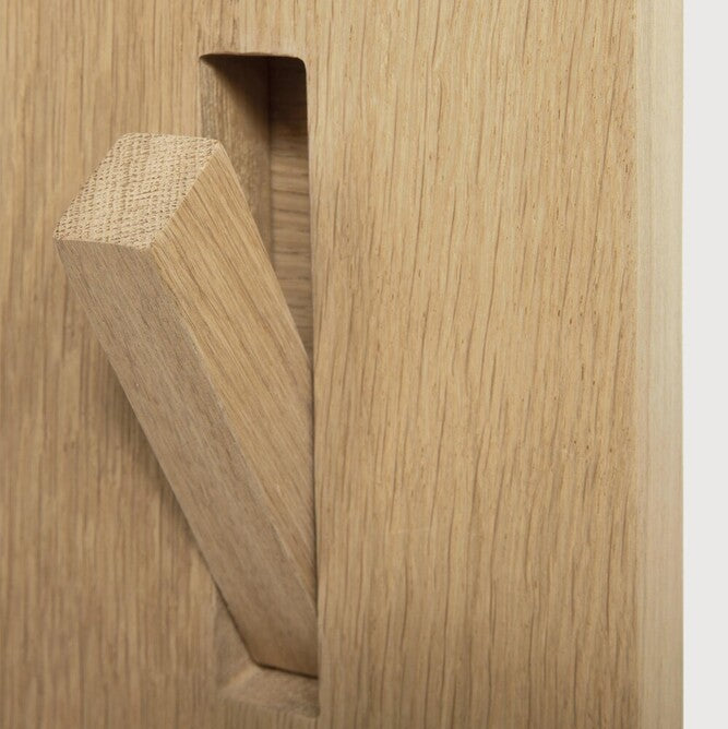 Ethnicraft Utilitile Square Wall Hanger, FSC-certified solid wood furniture by Belgian brand