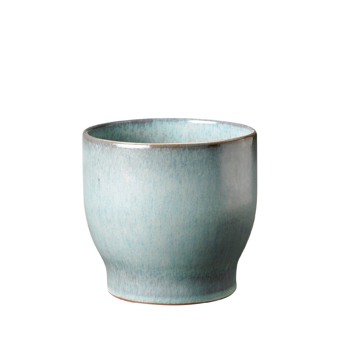 Knabstrup Flowerpot in mint, 4.9 in, glazed terracotta