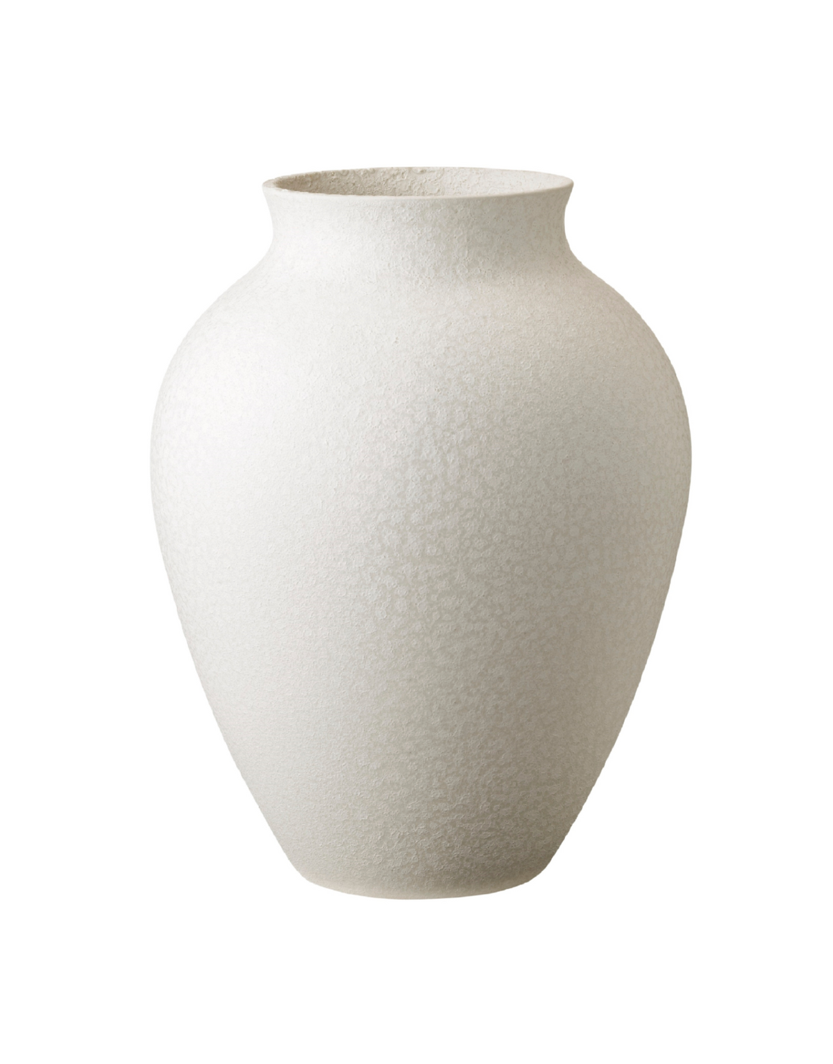 Knabstrup Vase in white, 13.8 in, glazed earthenware