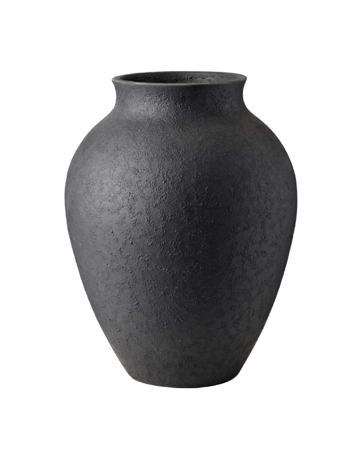 Knabstrup Vase in black, 13.8 in, glazed earthenware