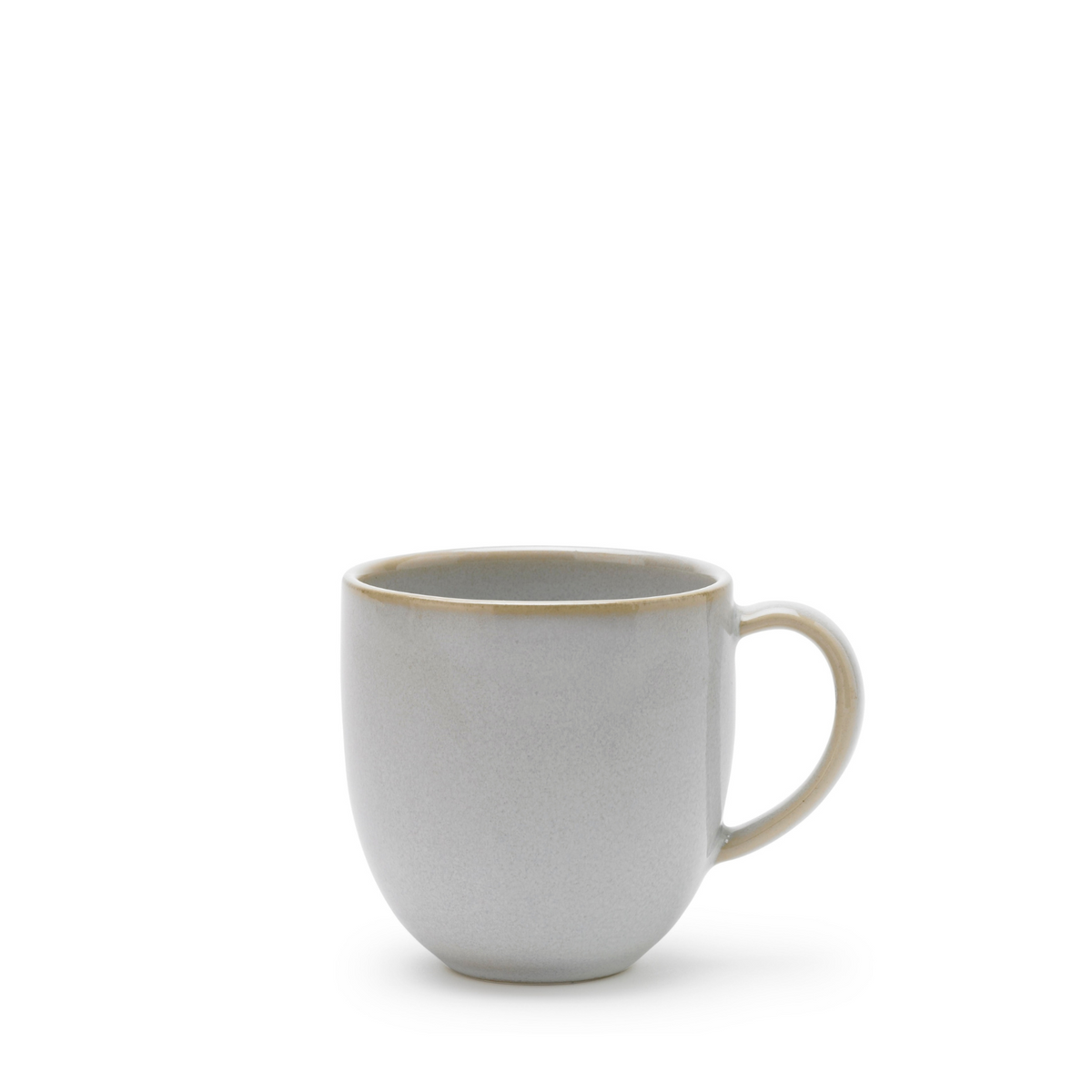 Knabstrup Tavola Mugs (Set of 2) in white, about 3.5 in high, stoneware