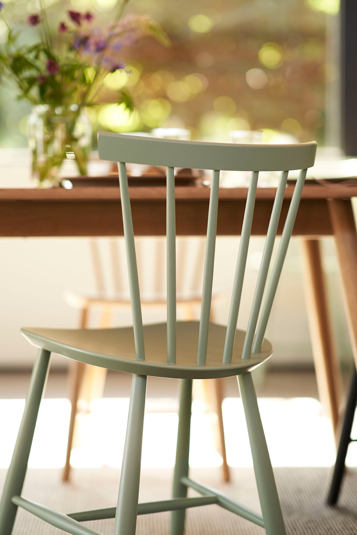 FDB Møbler Chair in solid oak, designed in 1955 by Poul M. Volther, a Danish mid-century cooperative design