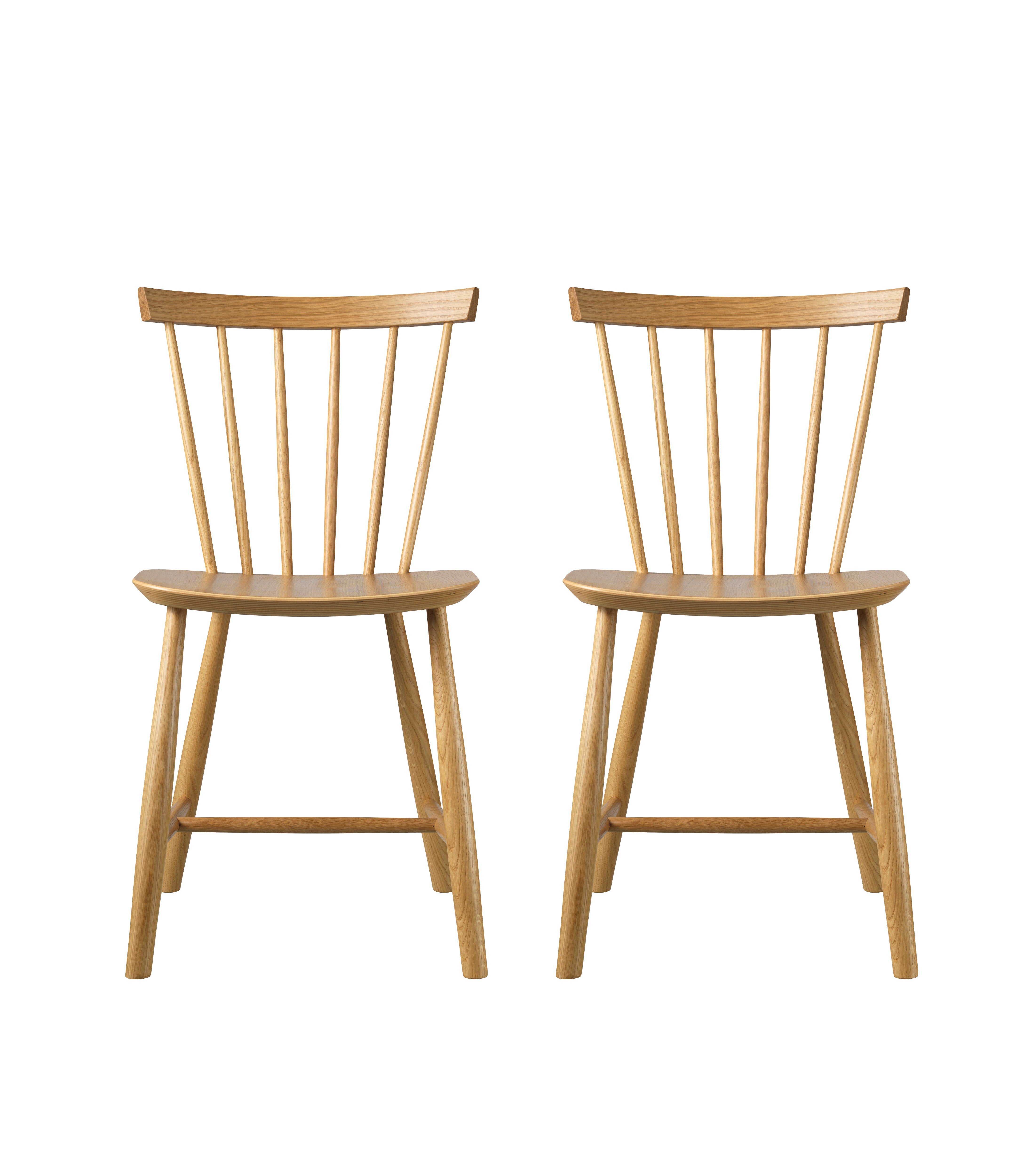 FDB Møbler Chair in solid oak, designed in 1955 by Poul M. Volther, a Danish mid-century cooperative design