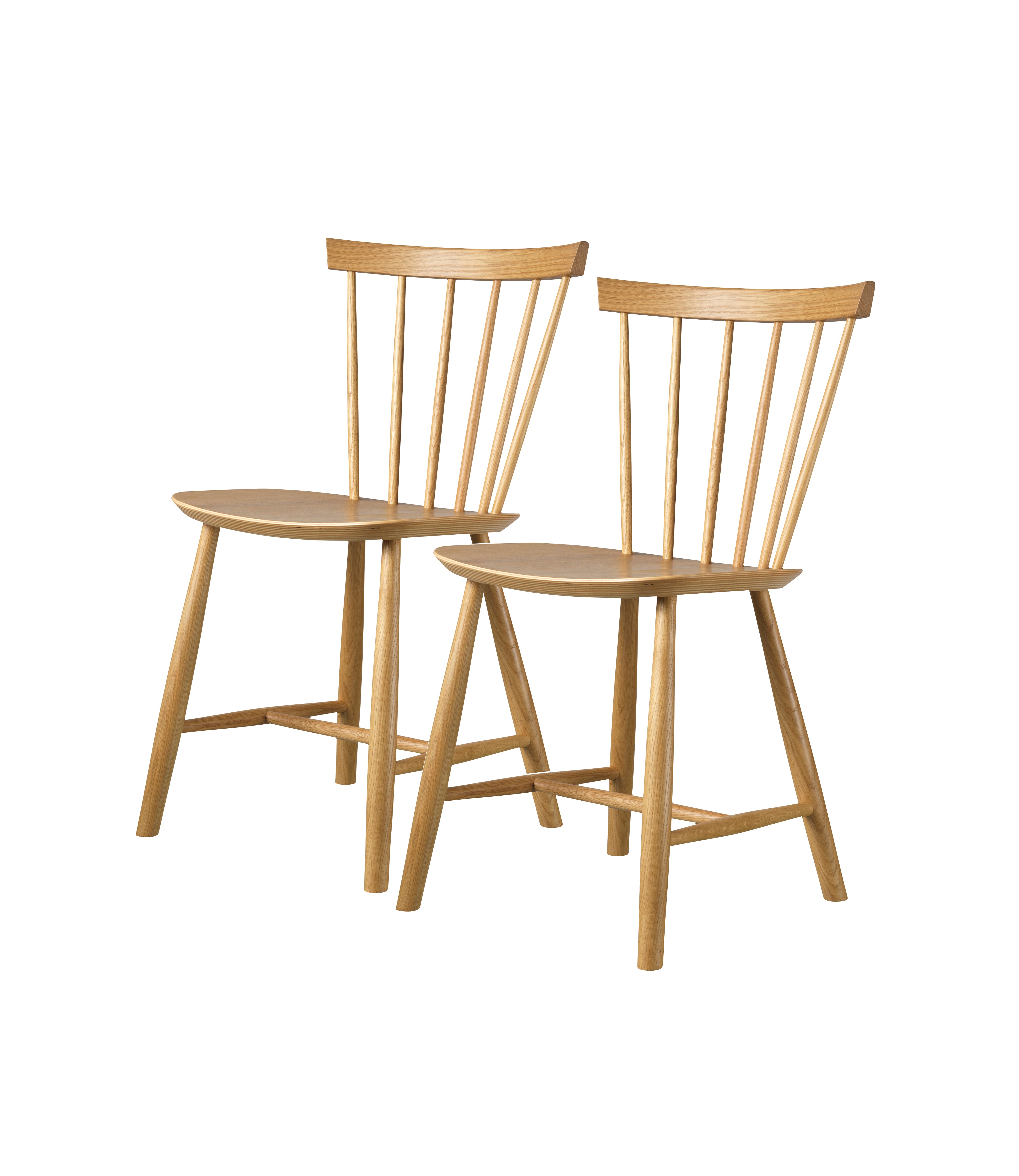 FDB Møbler Chair in solid oak, designed in 1955 by Poul M. Volther, a Danish mid-century cooperative design