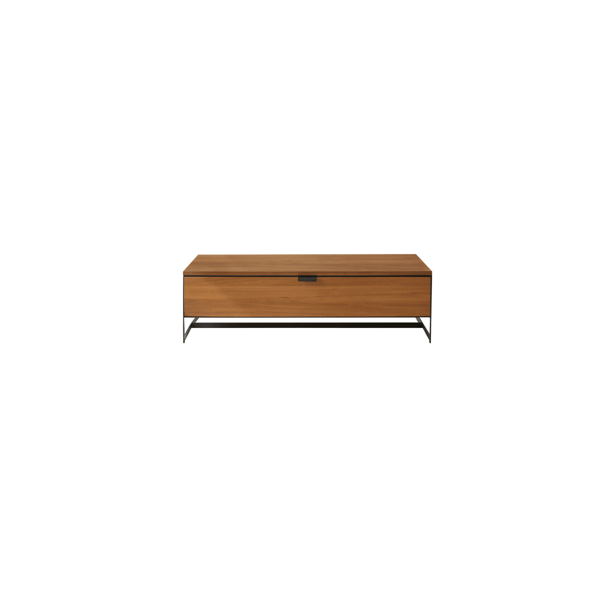 Tikamoon Urban acacia coffee table styled in a living room