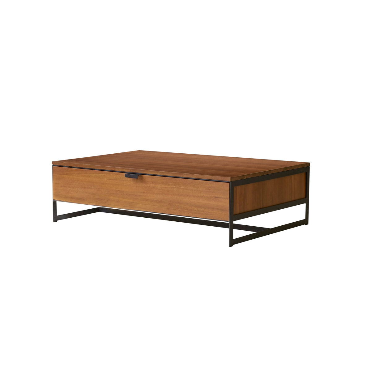 Tikamoon Urban acacia coffee table in a styled seating area