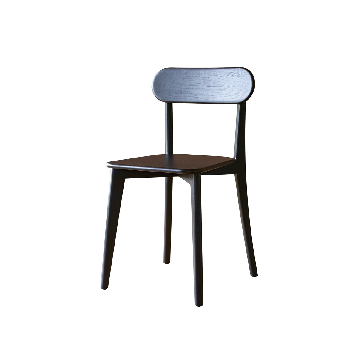 Tikamoon Abel black oak dining chair in a styled dining room setting