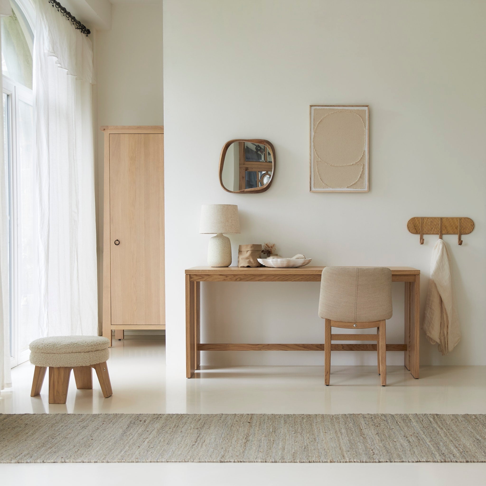 Tikamoon Eden desk in solid oak