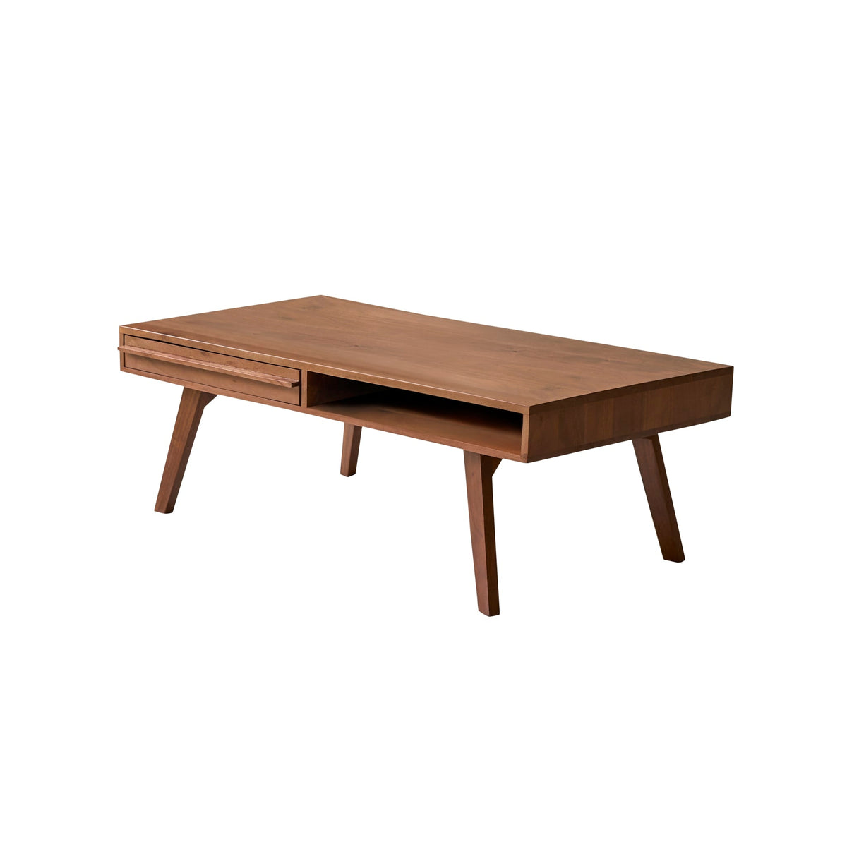 Tikamoon Niels acacia coffee table styled in a living room