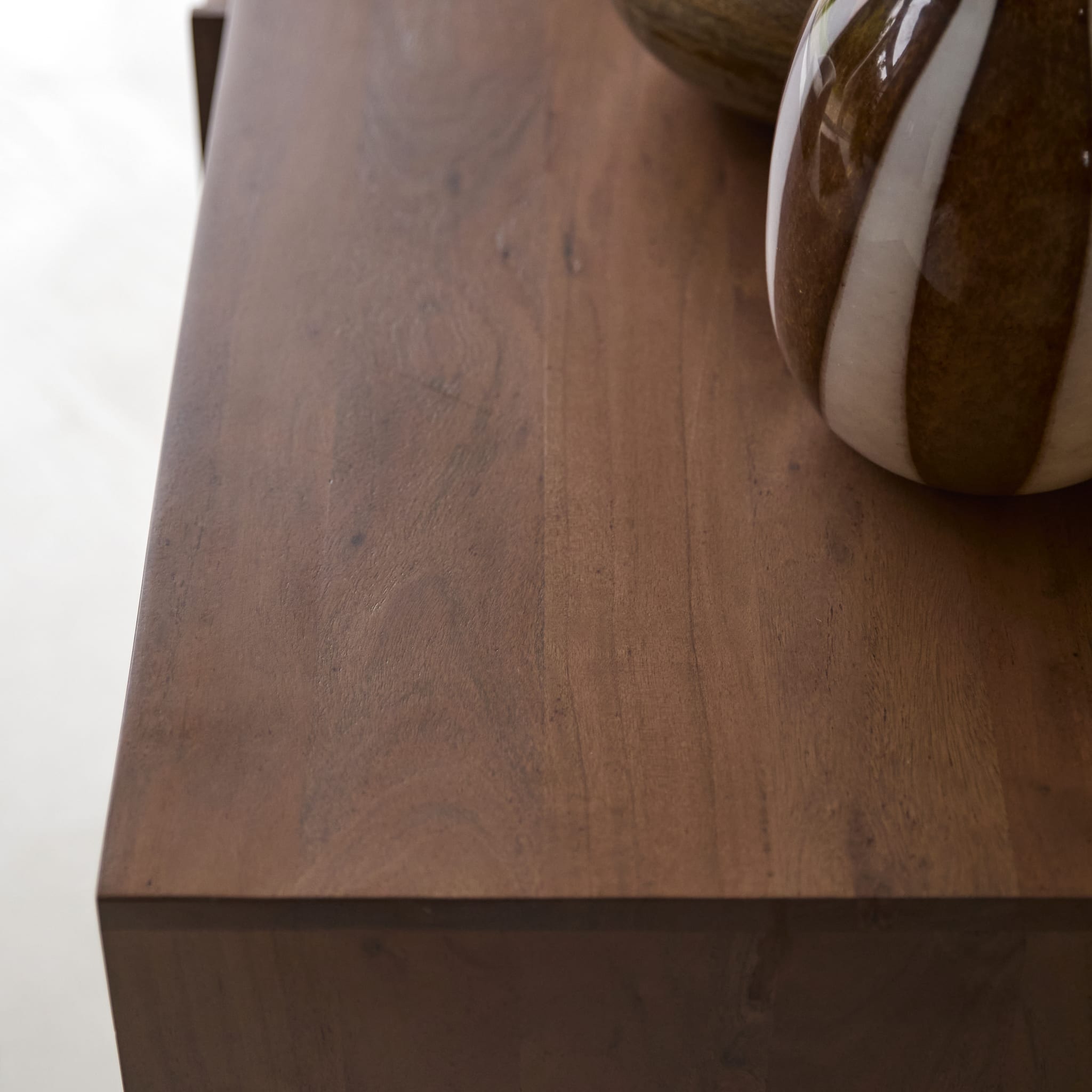 Tikamoon Niels sideboard in solid acacia wood, three-quarter view