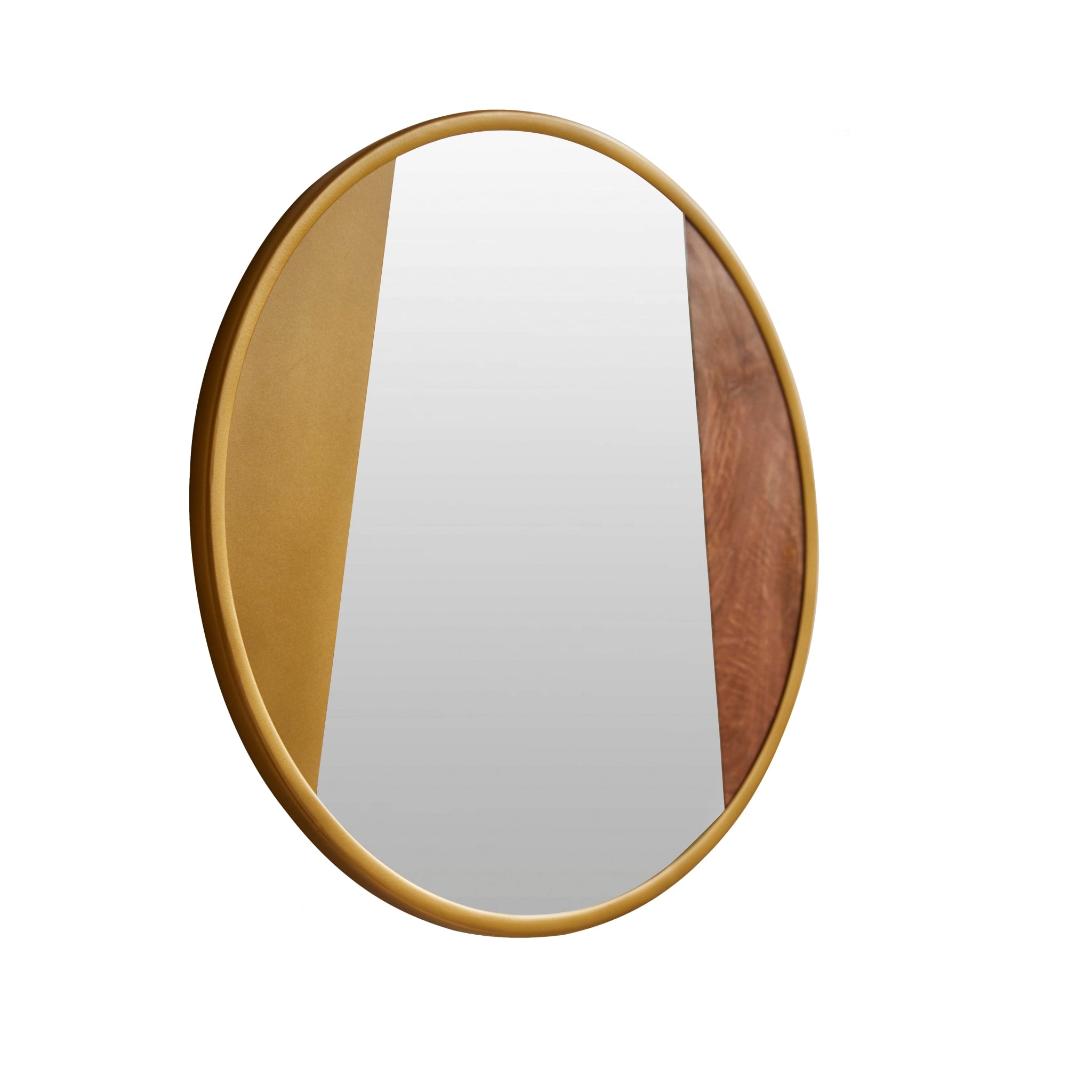 Andrea mirror, close-up of the wood backing detail