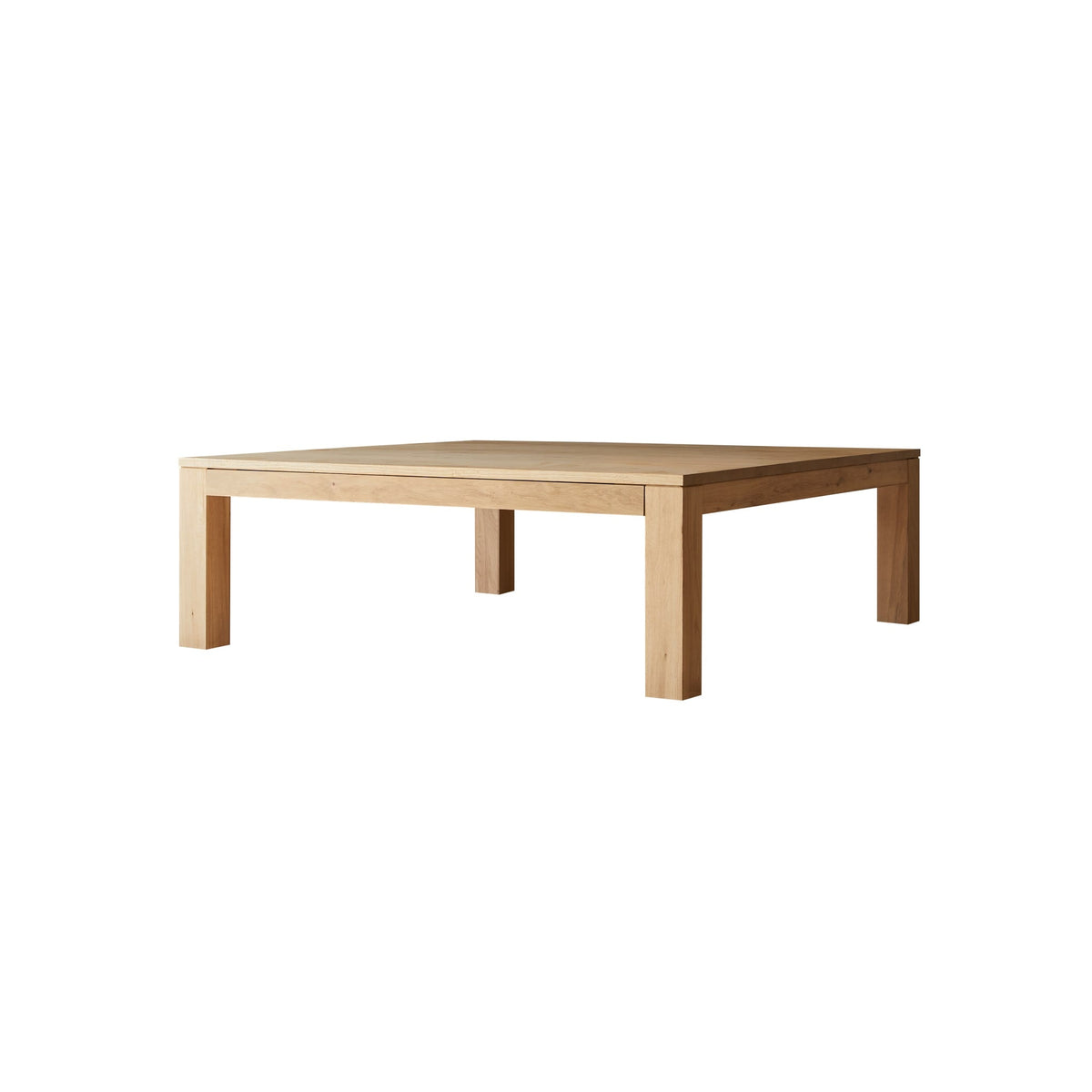 Tikamoon Eden oak coffee table styled with seating arranged around it