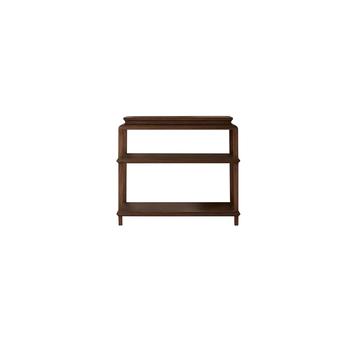 Tikamoon Achille solid acacia console table, front view