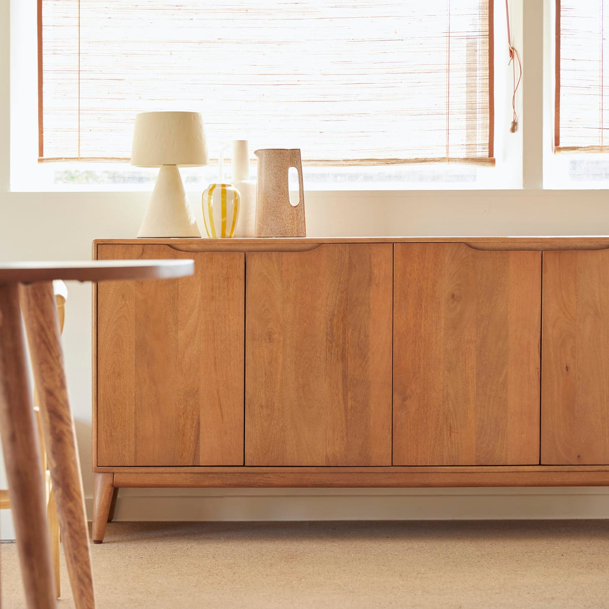 Tikamoon Gabrielle 63" sideboard in solid mango wood, secondary view
