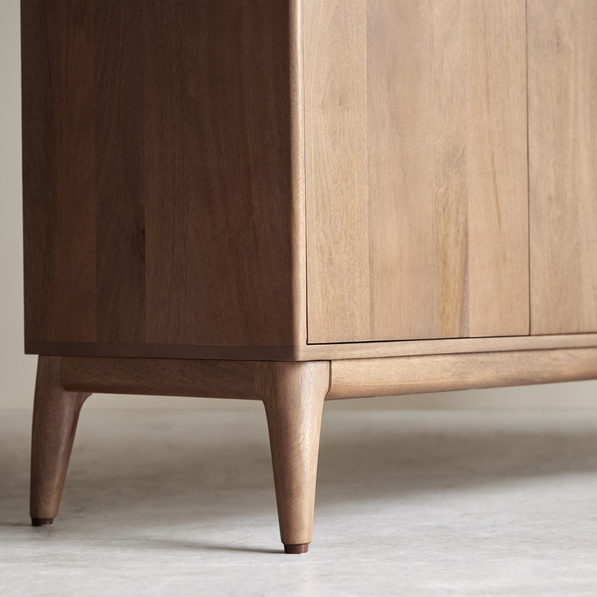 Tikamoon Gabrielle 63" sideboard in solid mango wood, alternate angle