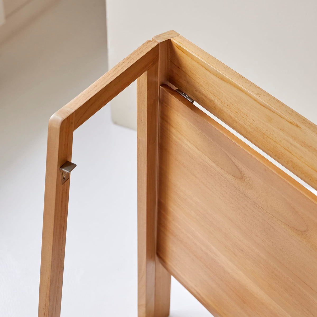 Tikamoon Philip foldable desk in solid teak, another angle