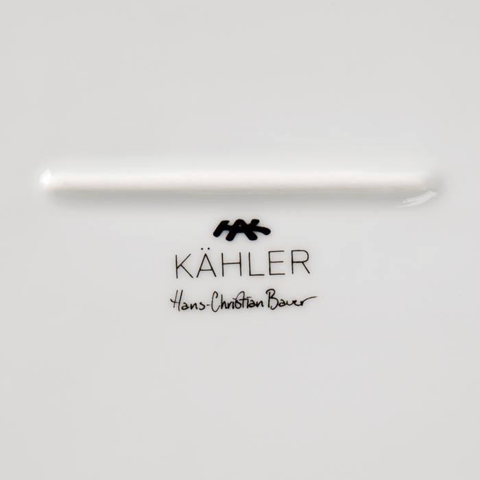 Kähler Hammershøi Serveware in glazed stoneware, by Hans-Christian Bauer, B Corp certified Danish ceramic since 1839.