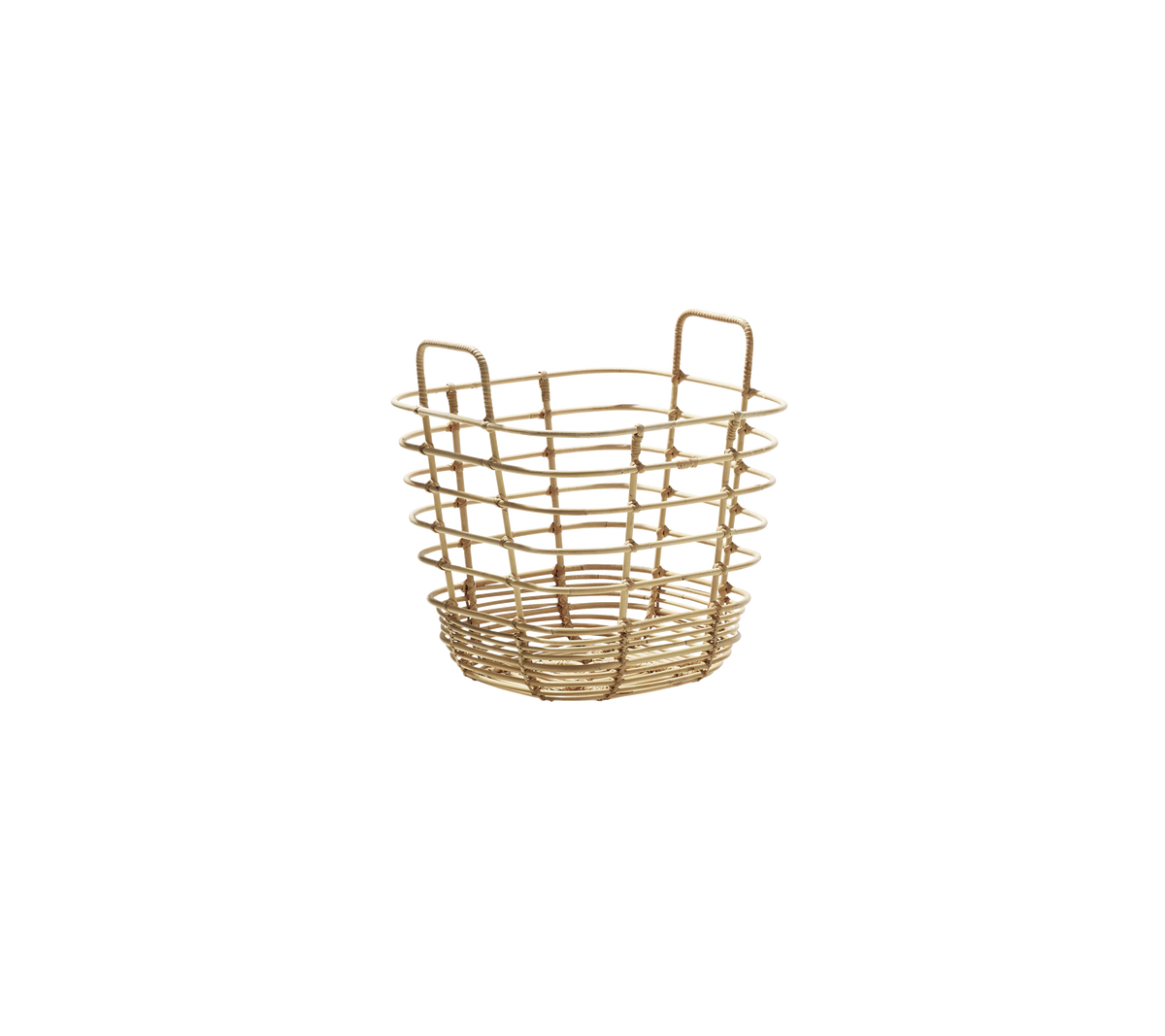 Cane-line Sweep Square Basket in handwoven natural rattan