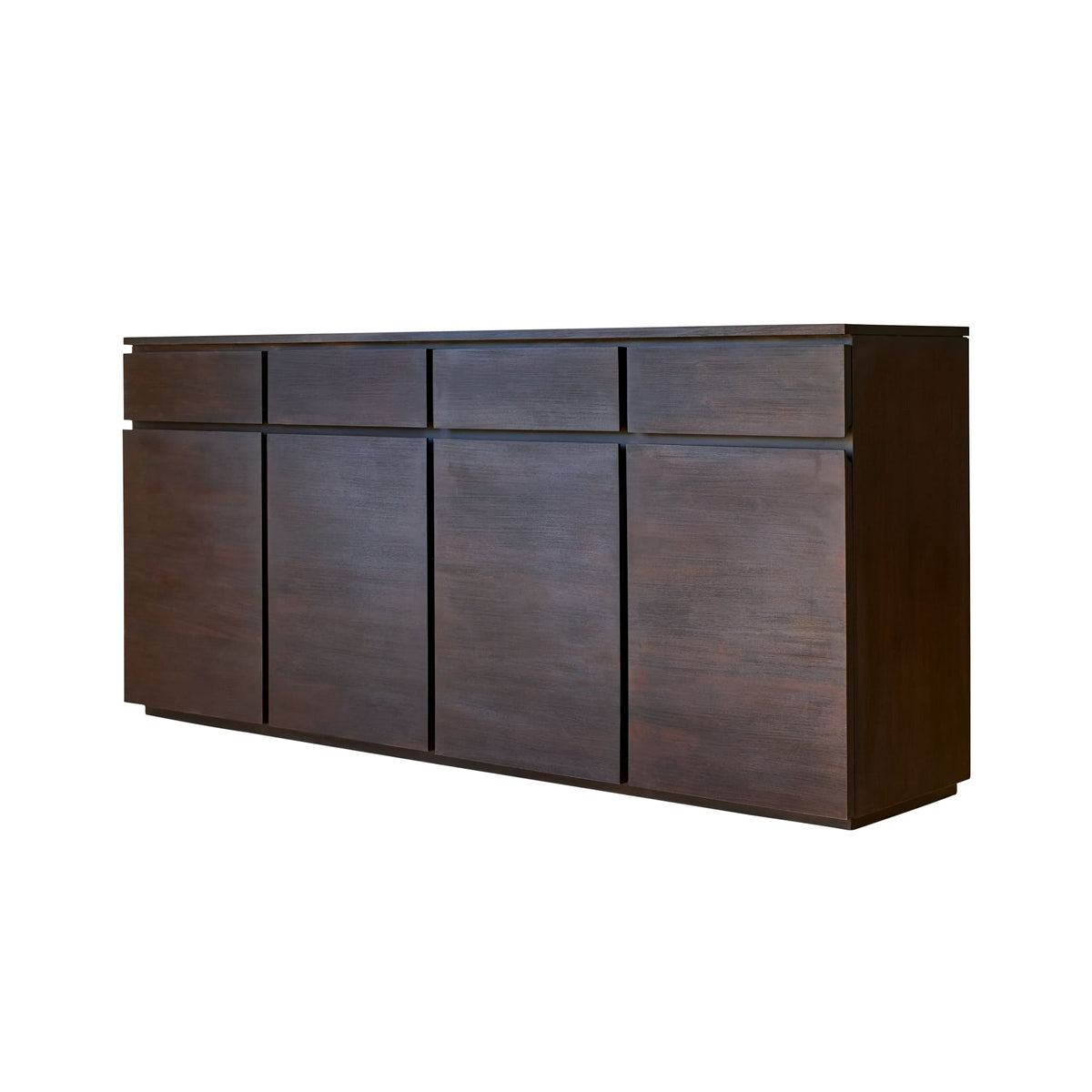 Tikamoon Eva mahogany sideboard styled in a dining room