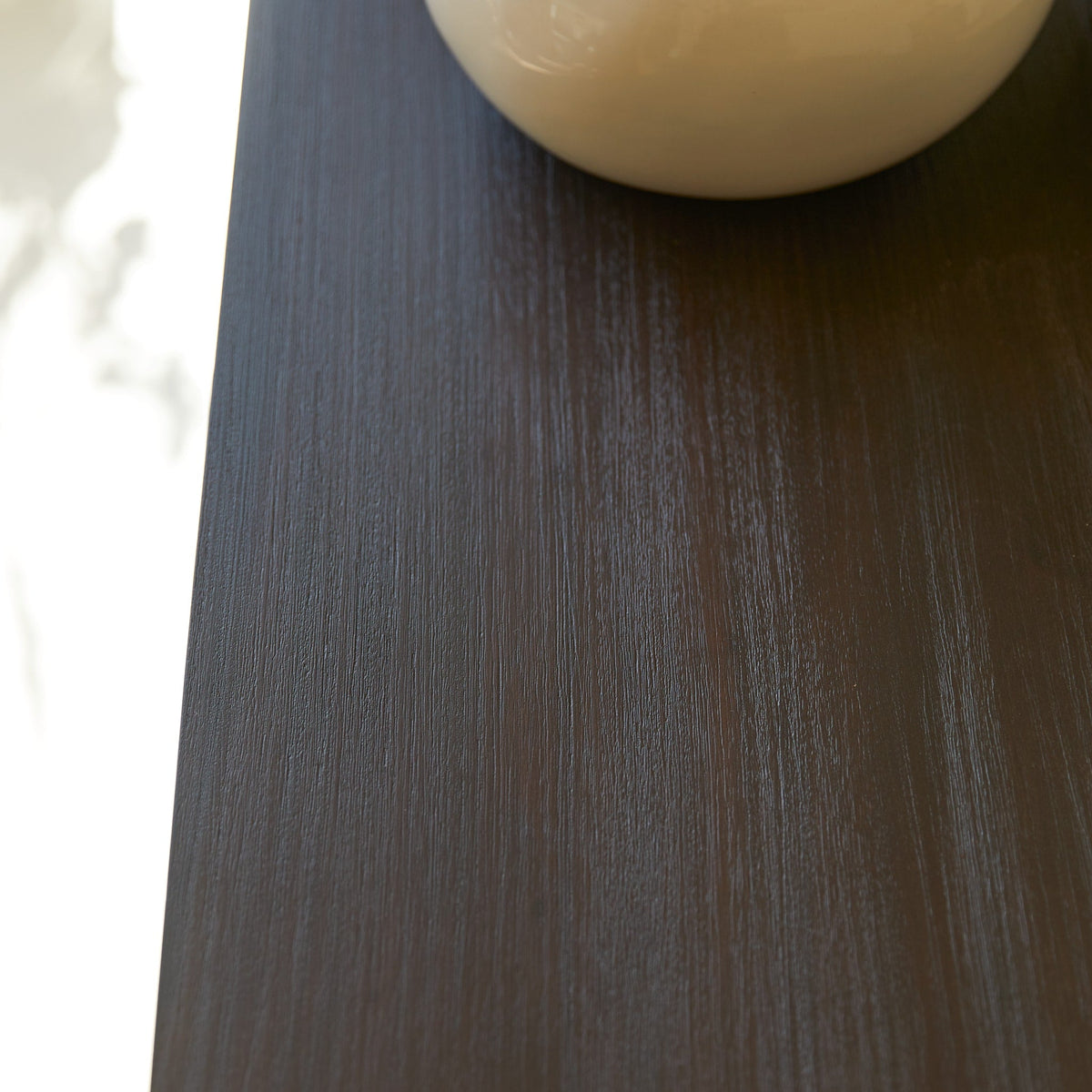 Tikamoon Eva mahogany sideboard, side view