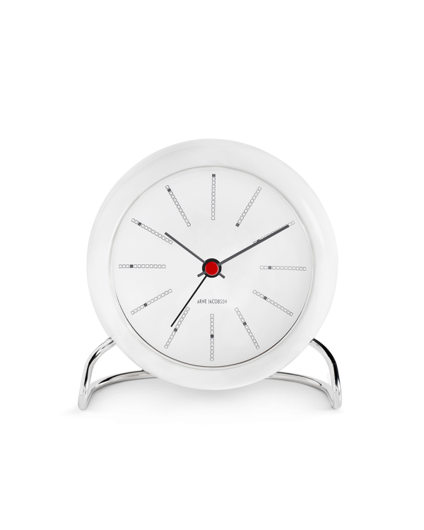 Arne Jacobsen Bankers Table Clock, Ø: 4.3"
