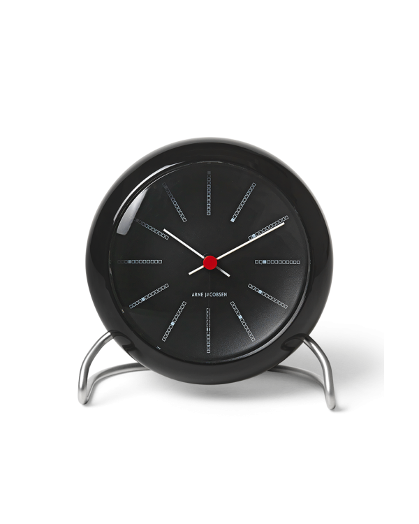 Arne Jacobsen Bankers Table Clock, Ø: 4.3"