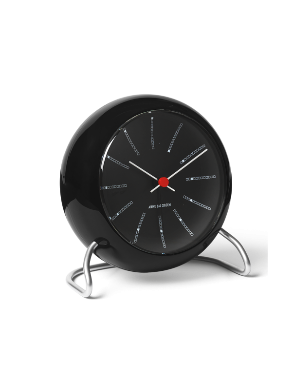 Arne Jacobsen Bankers Table Clock, Ø: 4.3"